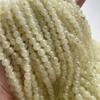 Cuentas de vidrio cepillado de 8 mm, cuentas redondas de imitación de jade, hechas a mano, para pulseras, collares, cuentas sueltas, accesorios.
