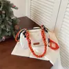 Bolso Cruzado de Cuerda Tejida Estilo Nuevo 2026 para Mujer, Bolso de Hombro Sencillo y Versátil para el Trabajo, Bolso Pequeño de Moda, Bolso de Mano de Gama Alta
