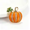 Acessórios de moda europeus e americanos: Broche de abóbora com strass para Halloween, broche decorativo de esmalte para cardigã, transfronteiriço