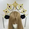 Lolita Nuestra Señora Aura Papa Tocados Lolita Accesorios para Fotos Lolita Disfraz Cosplay Tocados Corona Sol