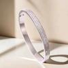 Pulsera de moda transfronteriza pulsera de joyería para mujer pulsera acero inoxidable con taladro hueco hebilla de acero titanio joyería simple coreana