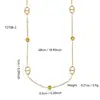 Collar Simple y Elegante de Nariz de Cerdo con Incrustaciones de Circonita, Pulsera de Acero Inoxidable para Mujer, Estilo Popular, Lujo Ligero, Nicho, Sensación de Alta Gama, Versátil