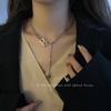 Collar con letra B de celebridades de Internet con diseño que combina con todo, estilo de moda para mujer, cadena de clavícula de nicho de lujo ligero, accesorios decorativos de estilo coreano