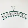 Tendedero para calcetines con múltiples pinzas, tendedero doméstico para calcetines de niños y ropa interior de bebé, a prueba de viento con 10 pinzas