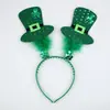 Spot St. Festival de Patrick Sombrero Pequeño Hebilla para la Cabeza Trébol Verde Hebilla para la Cabeza con Polvo de Cebolleta Hebilla para la Cabeza Irlandesa