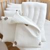 Almohada de algodón puro para siesta de bebé en jardín de infantes, almohada bordada acolchada para niños, funda de almohada extraíble y lavable, venta al por mayor para las cuatro estaciones
