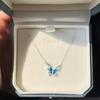 Collar de Mariposa de Ensueño Esmaltado para Mujer, Diseño de Nicho de Lujo Ligero, Sensación de Alta Gama, Nuevo Modelo 2026, Cadena Sencilla para Clavícula al por Mayor