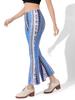 Moda Europea y Americana Estampado Digital Stretch Entrenamiento de Danza Compras Casual Fresco Pantalones de Yoga Acampanados Leggings