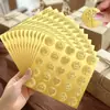 Coroa de Rosa em Folha Embossada Vintage Amor Amor Etc DIY Convite de Casamento Selo Embossado Dourado Etiqueta para Envelope