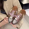 Zapatillas de Entrenamiento Alemanas Retro Color Block para Mujer 2026 Otoño Tendencia Suela Suave Versátiles Casuales Deportivas Zapatillas de Tabla Planas Transpirables Zapatillas de Tabla para Mujer