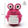 Muñeco de Punto de Dibujos Animados de Caca de Hilo de Papa Hecho a Mano con Tarjeta en Inglés, Puramente Hecho a Mano, Amazon Transfronterizo
