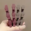 Clip suelto de color sólido clip de cabeza de princesa clip de doble capa clip lateral flequillo clip para cabello trenzado frente femenino dos lados cabello suelto artefacto cabello
