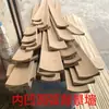 Moldura de esquina cóncava de cuarto de círculo de MDF pared de fondo tira biselada de círculo interior triangular de madera maciza
