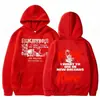 Sudadera con Capucha de Moda Europea Transfronteriza para Hombres y Mujeres Sudadera de Álbum de Música