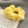 Anillo para el pelo de felpa grande para intestino grueso de otoño e invierno, banda elástica para el pelo de celebridad de internet coreana para mujer, cuerda para el pelo peluda de estilo invernal, diadema elegante