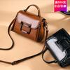 Nuevo Bolso de Piel para Mujer de Comercio Exterior 2026, Bolso Cruzado Estilo Hong Kong, Bolso de Mano Clásico Vintage para Mujer, Bolso de Piel Genuina Primavera y Verano