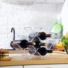 Estante de Vino Transparente Acrílico Transfronterizo Estante de Vino Creativo Italiano Adornos Se Pueden Apilar Gabinetes de Almacenamiento Estantes de Almacenamiento de Plástico