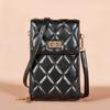 Bolso de mano largo para mujer, cartera para teléfono móvil de gran capacidad, con cierre y cremallera, bandolera pequeña, 2022