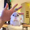 Chaveiro Pingente de Hamster Coelho Fofo Boneca Pingente de Mochila Brinquedo de Pelúcia Atacado Mini Boneca Recheada Pequena Figura