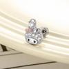 Piercing de Cartilagem Hensen's Doce e Fofo Laço Micro-Pavimentado com Zircônia Coelho Design de Nicho Unha do Osso da Orelha