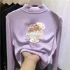 Top base para niña de cuello alto medio, nueva colección otoño/invierno 2026, ropa interior elegante, camiseta de manga larga, para niños mayores y bebés