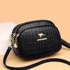 Bolsa feminina 2023 novo estilo bolsa de ombro padrão de pedra simples moda versátil bolsa quadrada pequena mãe de meia-idade trocador bolsa para celular