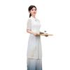 Baño de pies de belleza estilo antiguo ropa de trabajo uniforme de trabajador de la salud ropa de trabajo de arte del té de alta gama ropa de técnico de masajes ropa para masajes de pies ropa para el cuidado de la salud
