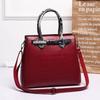 Bolso bandolera con hebilla de comercio exterior, nuevo y brillante, de estilo europeo y americano, para mujer, con estampado de cocodrilo simple y combinable.