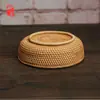 Cesta de Almacenamiento de Ratán de Vietnam Plato de Fruta para el Hogar Caja de Almacenamiento Creativa para Mesa de Centro de Escritorio para Snacks, Dulces y Artículos Varios