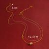 Nuevo estilo lujo ligero simple cintura pequeña borla colgante collar geométrico moneda temperamento pulsera ajustable joyería