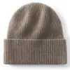Nuevo Turbante de Cachemira Engrosado Agradable a la Piel Protección contra el Frío Sombrero Cálido Suave Pegajoso Resistente al Viento Gorro de Punto Simple Gorro para Ciclismo Frío