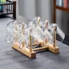 Tetera con asa lateral, infusor de té de vidrio, estufa eléctrica de cerámica, tetera resistente a altas temperaturas, mango de madera, tetera individual, filtro y juego de té para preparar té chino