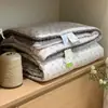 Manta Veludo de Feijão Ganso Macio e Ceroso Quatro Estações Colcha de Primavera e Outono Colcha de Inverno Colcha Dupla Lavável à Máquina ins Colcha Cartoon Floral