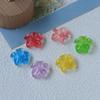 Pendientes hechos a mano con resina y flores de gardenia con purpurina de colores frescos de Corea del Sur, accesorios para el cabello, venta al por mayor