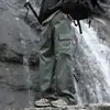 Pantalones Casuales de Trabajo de Estilo Americano Moderno para Hombre de Primavera y Otoño, Pantalones Anchos Rectos Holgados Versátiles para Adolescentes