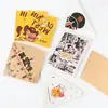 Bolsa de Papel Kraft Personalizada de Doble Apertura, Bolsa Triangular en Forma de L, Bolsa Engrosada a Prueba de Aceite para Hotcakes, Sándwiches de Carne y Snacks, Bolsa de Empaque Plegable