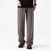 Pantalones de chándal transfronterizos para estudiantes Versátiles Casuales Deportivos para Hombre Primavera Verano Que Aumentan la Altura Estilo Nuevo Negro Liso En Stock