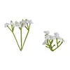 Cabezas de Flores de Aliento de Bebé de Goma Suave Simuladas, Accesorios de Flores Artificiales, Arte Floral de Plástico, Decoración Hecha a Mano para el Hogar, Venta al por Mayor desde el Fabricante
