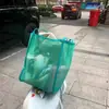 Bolsa Tote de Rede de Grande Capacidade, Respirável, Ecológica, Dobrável, para Uso Doméstico, Bolsa de Armazenamento para Sair, Bolsa Transversal Portátil de Ombro