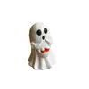Nuevo producto transfronterizo: Adorno de fantasma lindo de Halloween, artesanía de resina, fantasma sosteniendo dulces, adorno de decoración para el hogar