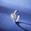 Estilo Mismo de Fat Dong Lai Plata de Ley S925 Cubo de Azúcar Pequeño Joyería Transmisión en Vivo Circonita Moissanita Pendientes y Anillos