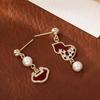 Pendientes de Candado de Seguridad de Calabaza Fulu Estilo Chino Diseño Creativo Pendientes de Moda de Gama Alta Pendientes Exquisitos de Nuevo Estilo Chino
