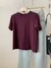 Camiseta feminina de algodão escovado, manga curta, gola redonda, cor sólida simples, estilo coreano, modelo básico outono 2026, modeladora e versátil