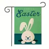 Atmósfera, Ambiente, Festival, Jardín, Decoraciones de Huevos de Pascua, Banderas Impresas de Pascua, Banderas de Arreglo, Banderas de Conejo, Lino