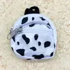 Mochila de Lona para Muñeca de Juguete Mochila Pequeña BJD de 6 Puntos Cremallera Doble Capa Bolsa de Lona para Monedas 8X7cm Bolsa