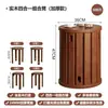 Taburete de madera maciza para el hogar, banco apilable, combinación de mesa de comedor que ahorra espacio, silla, taburete cuadrado, taburete de repuesto para restaurante, taburete apilable
