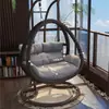 Silla Colgante Columpio de Interior Balcón Doble Ratán Mecedora Nido de Pájaro Silla Colgante Patio Exterior Ocio Uso en Casa para Adultos
