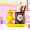 Nuevo Adorno de Escritorio Personalizado: Lámpara Portalápices de Buda Brillante Creativa y de Moda, Decoración de Almacenamiento Regalo