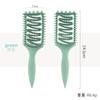 Peine hueco en forma de Z con borde cruzado, peine rizado con rebote, peine para cabello rizado, peine para definir el cabello rizado con ondas grandes, peine de masaje, peine de cola puntiaguda