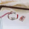 Un Pulsera de Nicho Que Trae Gran Éxito en el Año Zodiacal de Uno, una Pulsera Versátil Que Siempre Trae Éxito en los Exámenes, Hecha de Plata Pura 999, una Pulsera de Hilo Rojo para los Exámenes de Admisión Universitaria y de Graduación